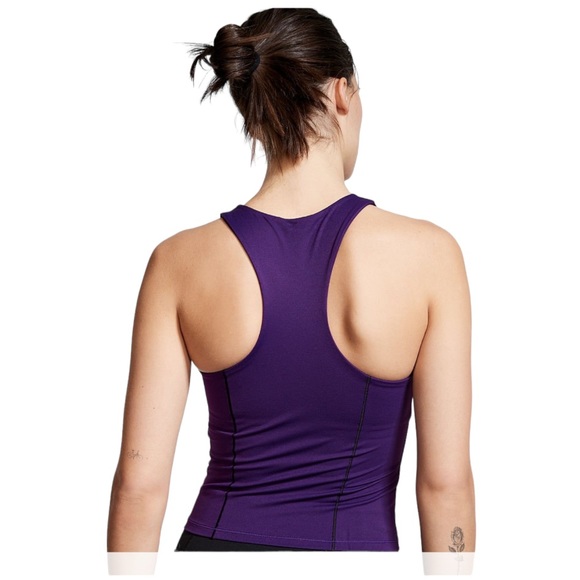 NWT - Victoria's Secret Sweat on Point Racer Tank size S Eggplant - Picture 2 of 3